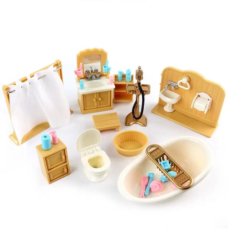 Kids Toys Kitchen Set - Miniatur rumah boneka kotak hadiah kemasan