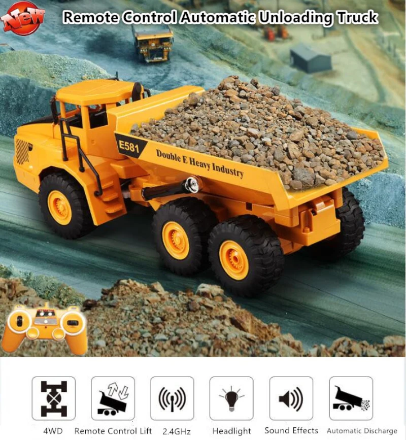 Kids Toys Under 50 - Truk Dump dengan Kendali Jarak Jauh