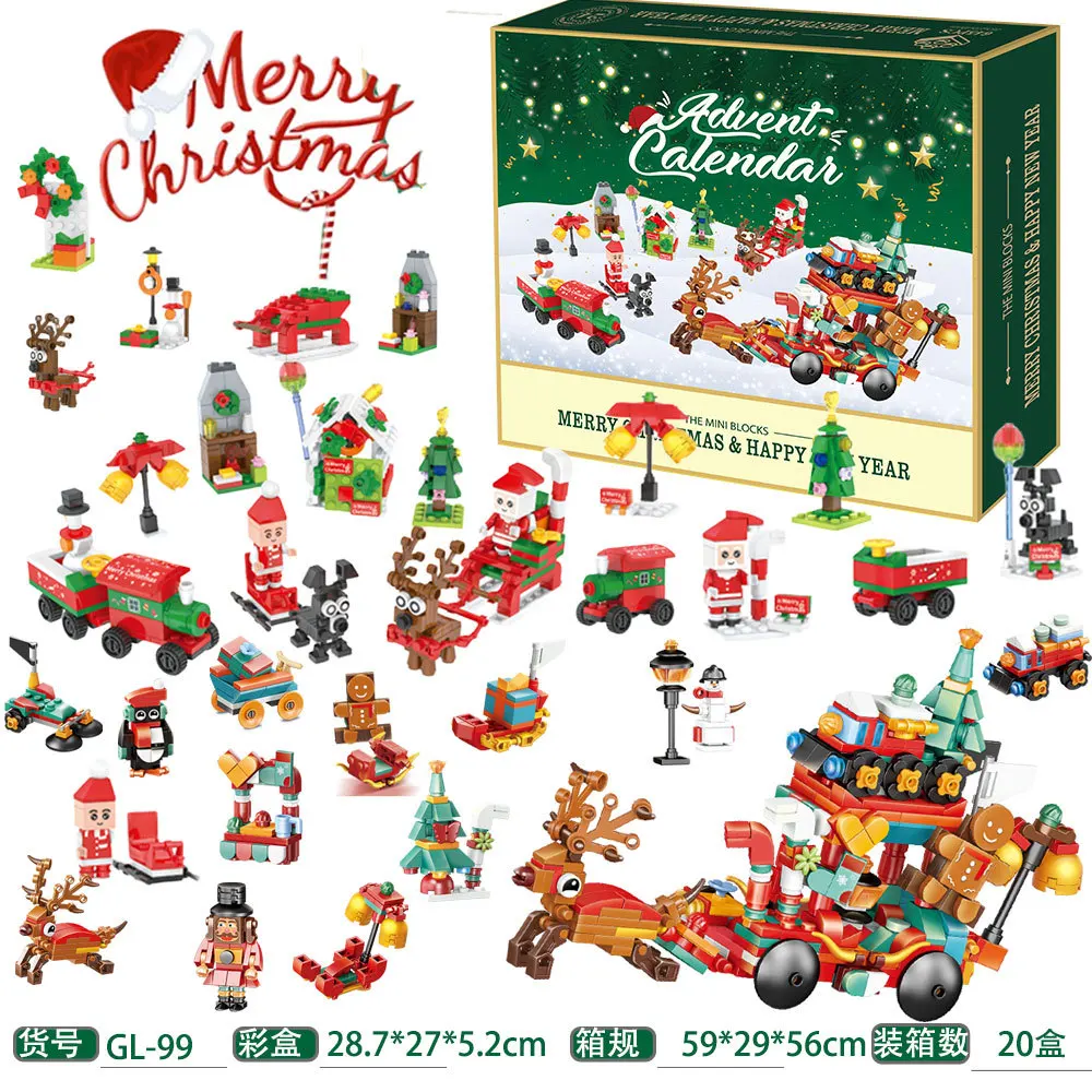 Mainan balok bangunan bertema  - Kids Toys Xmas ulasan dan harga